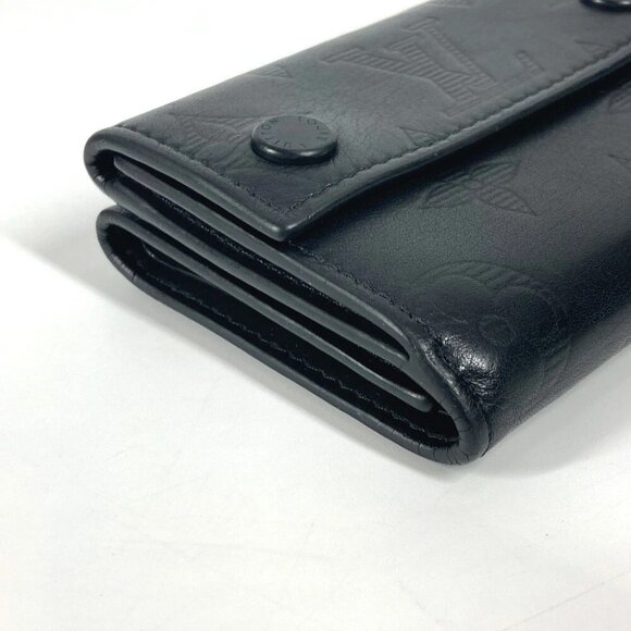LOUIS VUITTON M67631 Monogram shadow Discovery Compact Trifold wallet Black - Picture 5 of 16